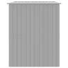 Caseta perros tejado acero galvanizado gris claro 214x153x181cm 4