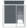 Galinheiro com anexo 165x251x181 cm aço galvanizado antracite 3