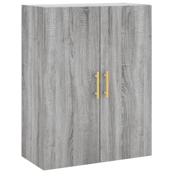 Aparador alto madera contrachapada gris sonoma 69.5x34x180 cm M 5