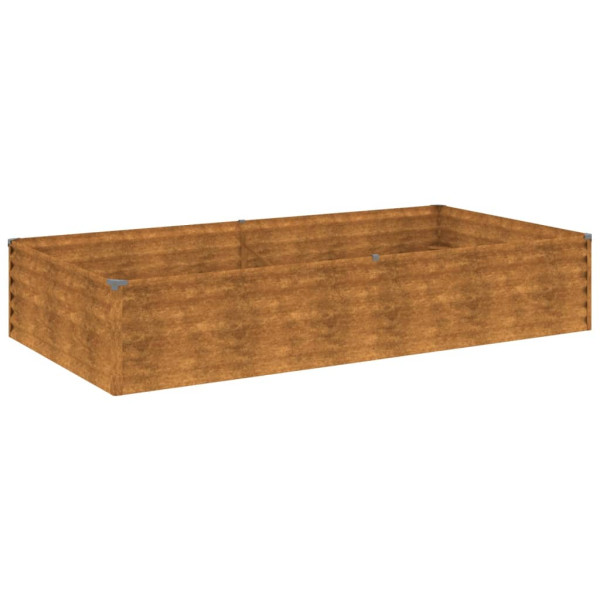 Jardinera acero corten 195x100x36 cm M 2