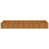 Canteiro elevado de jardim 291x100x36 cm aço corten 4