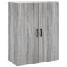 Aparador alto madera contrachapada gris sonoma 69.5x34x180 cm 5