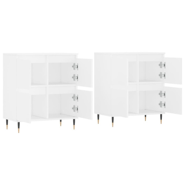 Aparadores 2 pcs derivados de madeira branco M 4