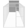 Caseta perro corral acero galvanizado gris claro 165x1067x181cm 3