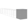 Caseta perro corral acero galvanizado gris claro 165x1067x181cm 5