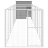 Caseta perros corral acero galvanizado gris claro 165x863x181cm 3