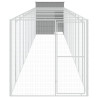 Caseta perro corral acero galvanizado gris claro 165x1271x181cm 3