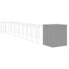 Caseta perro corral acero galvanizado gris claro 165x1271x181cm 5