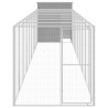 Gallinero y corral acero galvanizado gris claro 165x1067x181 cm 3
