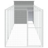 Caseta perros corral acero galvanizado gris claro 165x659x181cm 3