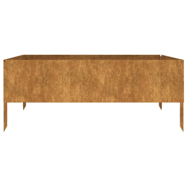 Jardinera acero corten 100x100x41 cm M 3