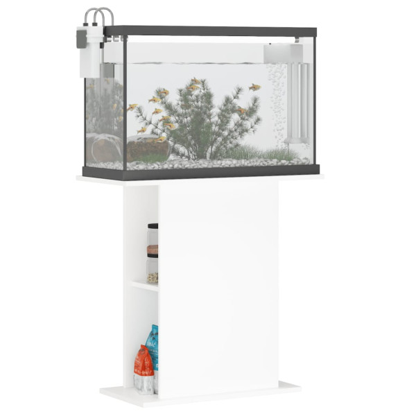 Suporte de aquário 75x36x72.5 cm derivados de madeira branco M 3