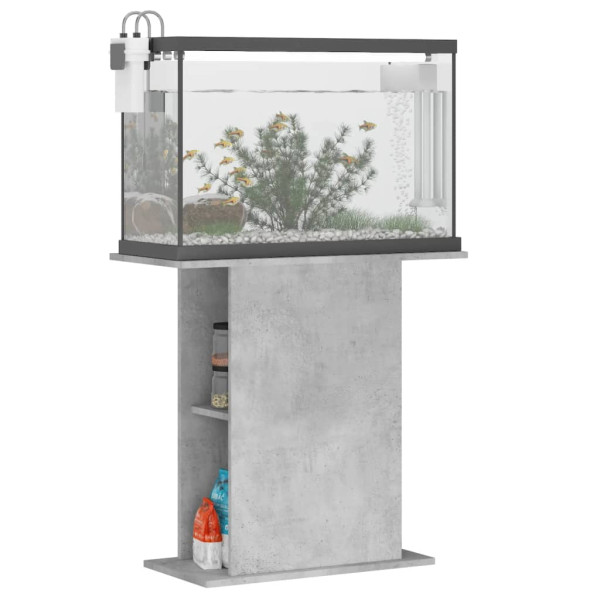 Soporte de acuario madera ingeniería gris hormigón 36x75x72.5cm M 3