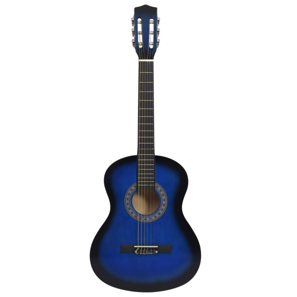 Guitarra clássica para iniciantes com saco 3/4 36 azul M 3