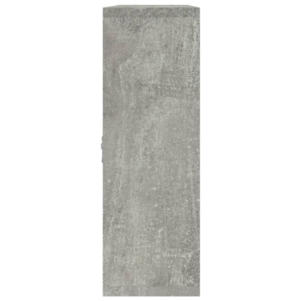 Estantería de pared con 8 compartimentos gris hormigón M 5