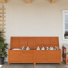 Caixa arrumação p/ jardim 198.5x50x56.5cm abeto maciço castanho 1