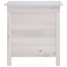 Caixa de arrumação p/ jardim 50x49x56.5 cm abeto maciço branco 4