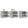 Aparadores 3 pcs derivados de madeira cinzento cimento 3