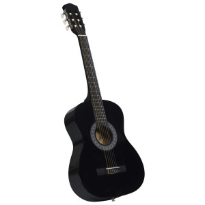 Guitarra clássica para iniciantes com saco 3/4 36 preto H