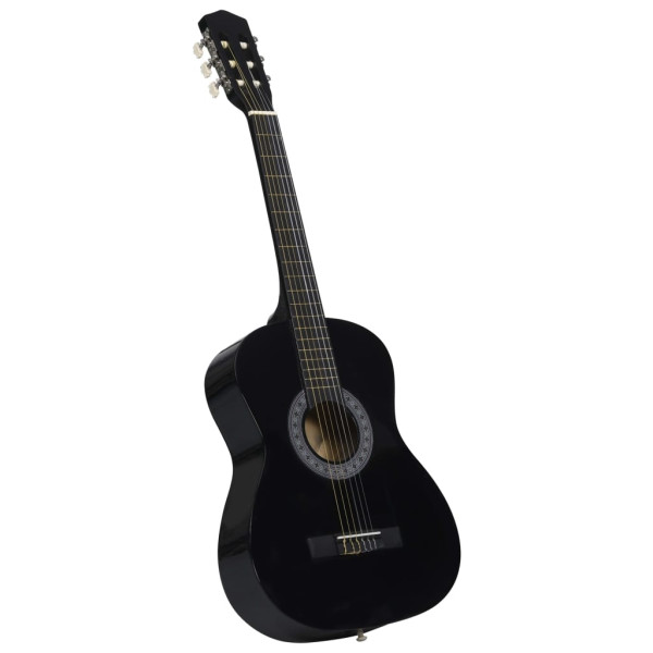 Guitarra clássica para iniciantes com saco 3/4 36 preto M 2
