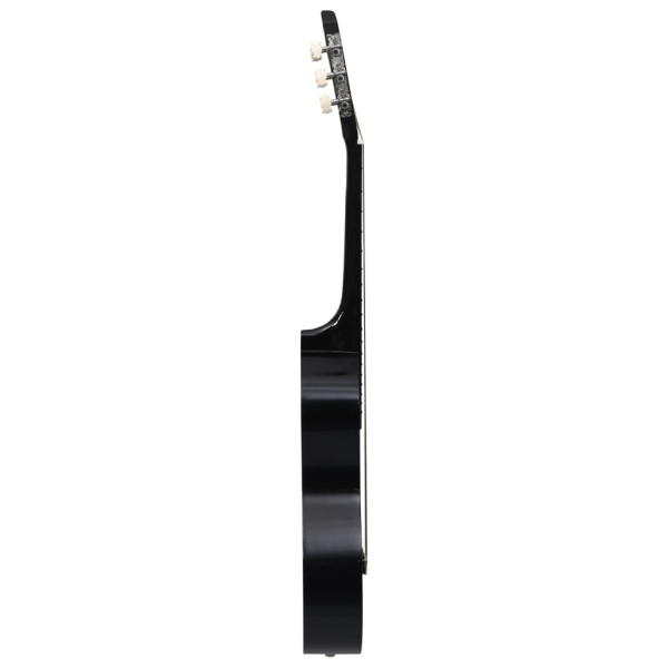 Guitarra clásica para principiantes con funda negro 3/4 36 M 4