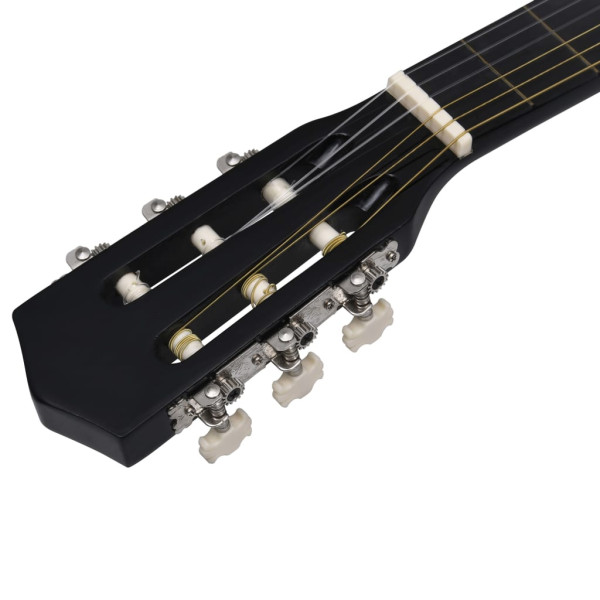 Guitarra clásica para principiantes con funda negro 3/4 36 M 5