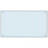 Protección salpicaduras cocina vidrio templado blanco 70x40 cm 1