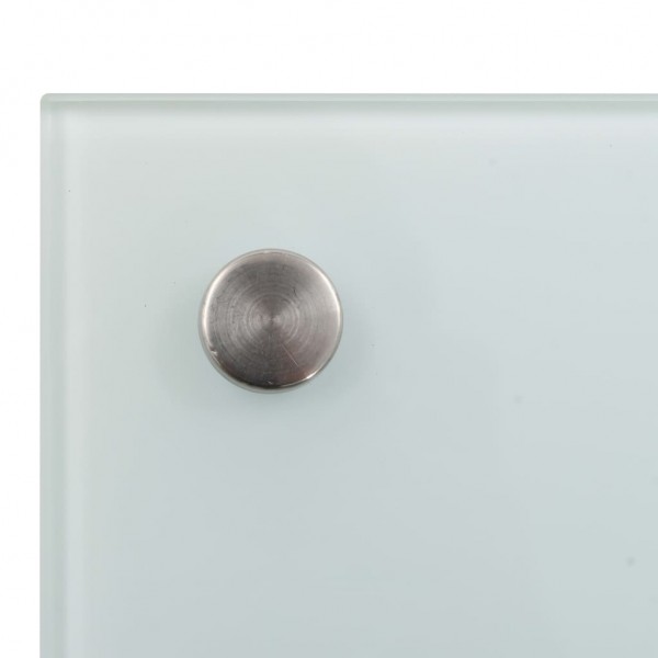 Painel anti-salpicos de cozinha 70x40 cm vidro temperado branco M 2