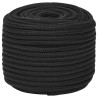 Cuerda de barco polipropileno negro intenso 14 mm 50 m 2
