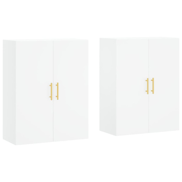 Armarios de pared 2 unidades blanco 69.5x34x90 cm M 2