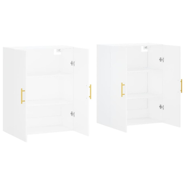 Armarios de pared 2 unidades blanco 69.5x34x90 cm M 4