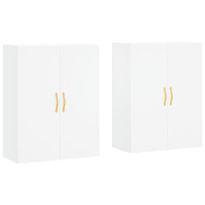 Armarios de pared 2 unidades blanco 69.5x34x90 cm H
