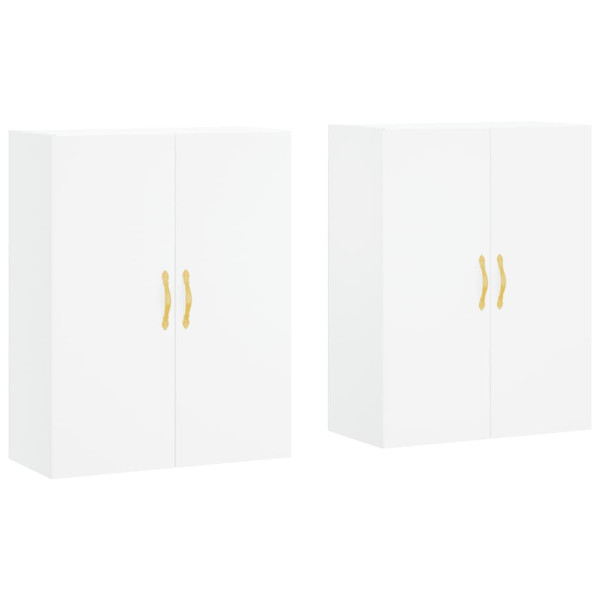 Armários de parede 2 pcs 69.5x34x90 cm branco M 2