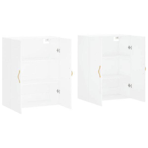 Armários de parede 2 pcs 69.5x34x90 cm branco M 4
