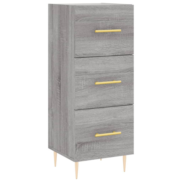 Aparador alto madera contrachapada gris Sonoma 34.5x34x180 cm M 5