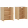 Armario de pared 2 unidades roble Sonoma 69.5x34x90 cm 4