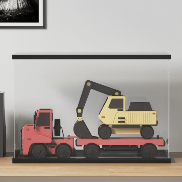 Caja de exposición acrílico transparente 56x36x37 cm D