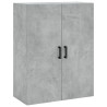 Armario de pared 2 unidades gris hormigón 69.5x34x90 cm 5