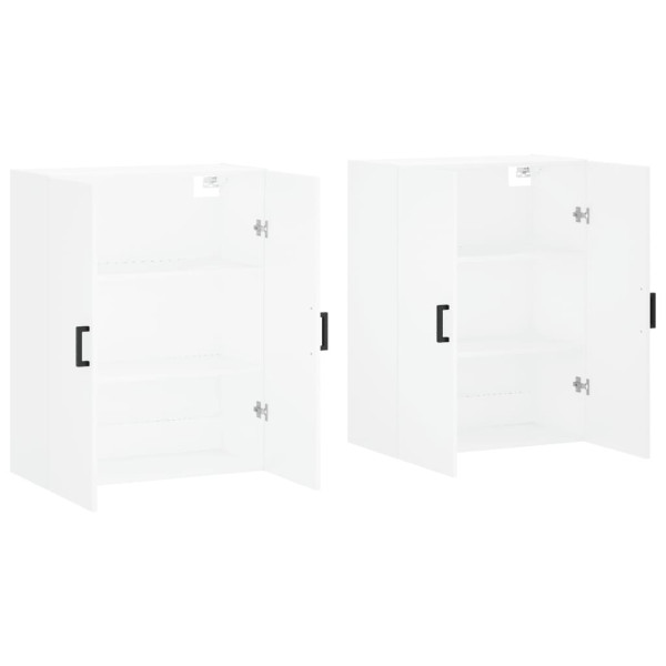 Armarios de pared 2 unidades blanco 69.5x34x90 cm M 4