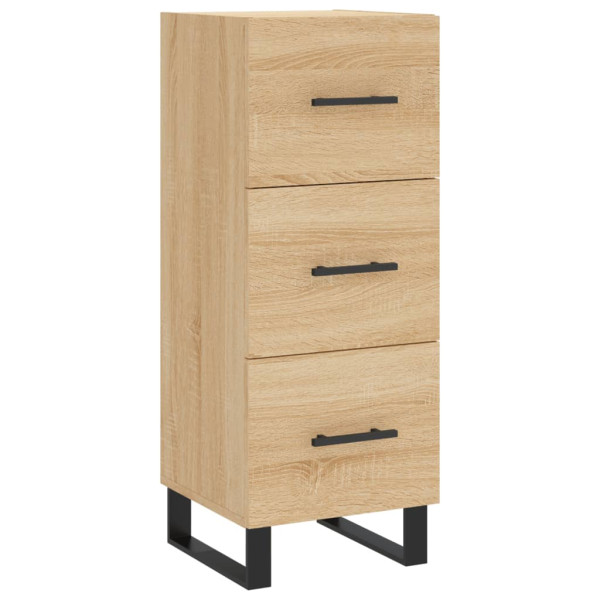 Aparador de madera contrachapada roble Sonoma 34.5x34x180 cm M 5