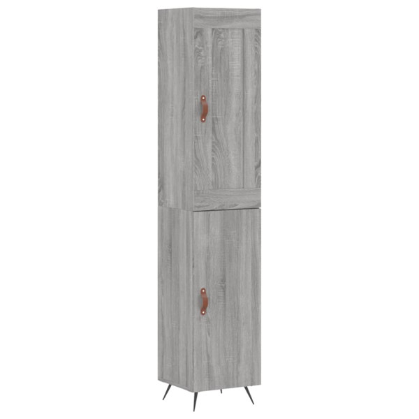 Aparador alto madera contrachapada gris Sonoma 34.5x34x180 cm M 2