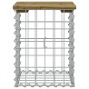 Banco de jardim c/ design gabião 33x31x42 cm pinho impregnado 3