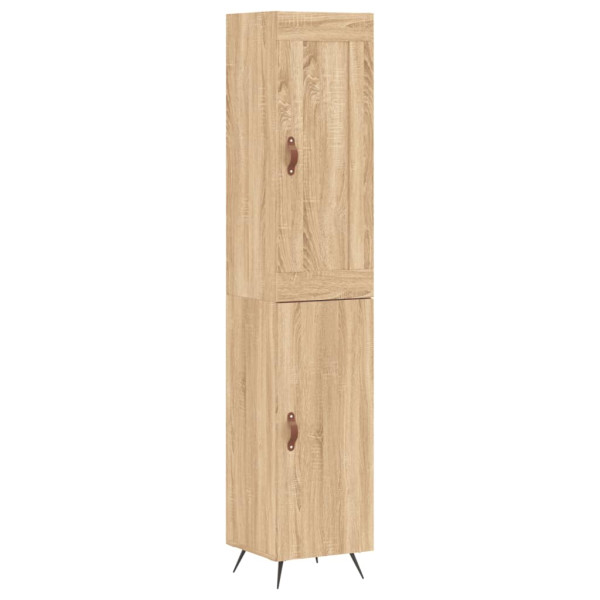 Aparador de madera contrachapada roble Sonoma 34.5x34x180 cm M 2