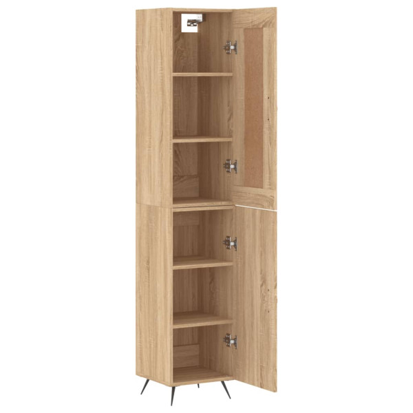 Aparador de madera contrachapada roble Sonoma 34.5x34x180 cm M 4