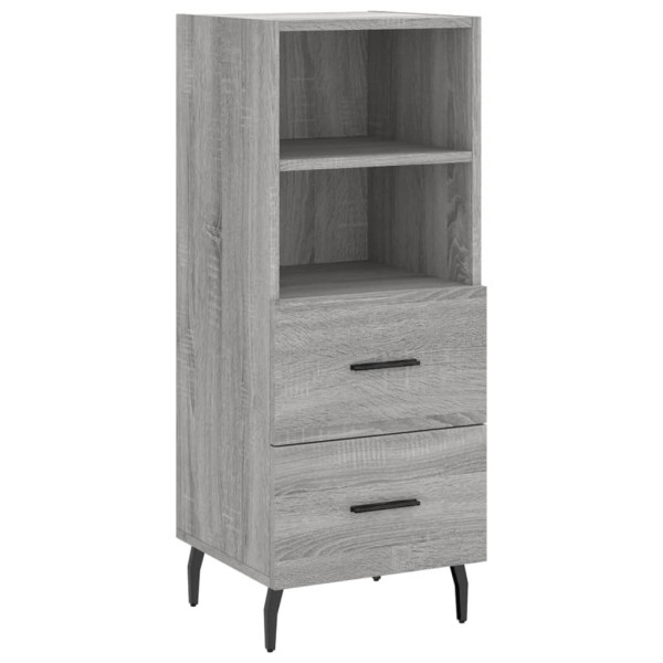 Aparador alto madera contrachapada gris Sonoma 34.5x34x180 cm M 5
