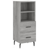 Aparador alto madera contrachapada gris Sonoma 34.5x34x180 cm 5