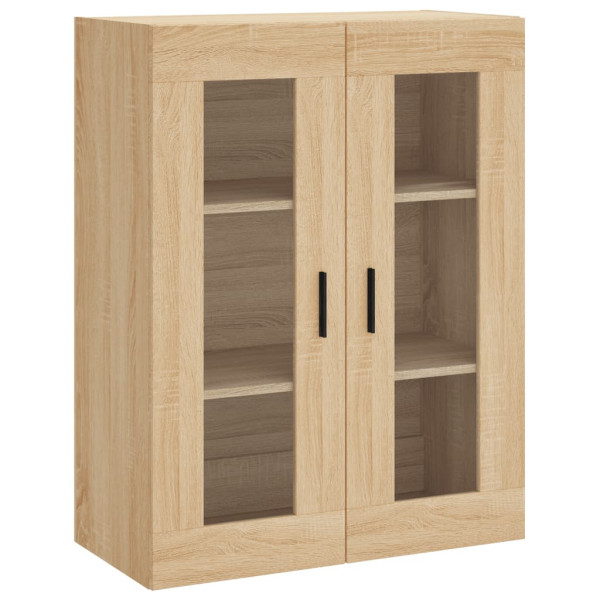 Aparador alto madera contrachapada color roble 69.5x34x180 cm M 5