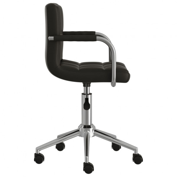 Silla de oficina giratoria de cuero sintético negro M 5
