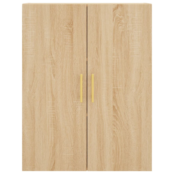 Aparador alto madera contrachapada color roble 69.5x34x180 cm M 5