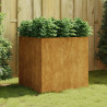 Vaso/floreira 80x80x80 cm aço corten 1